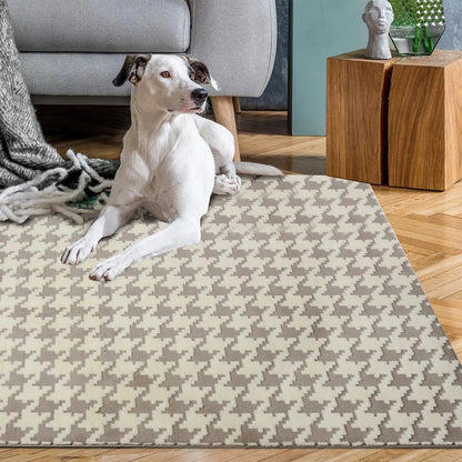 Plüschteppich Clover Pepitka Beige 120 X 170 6