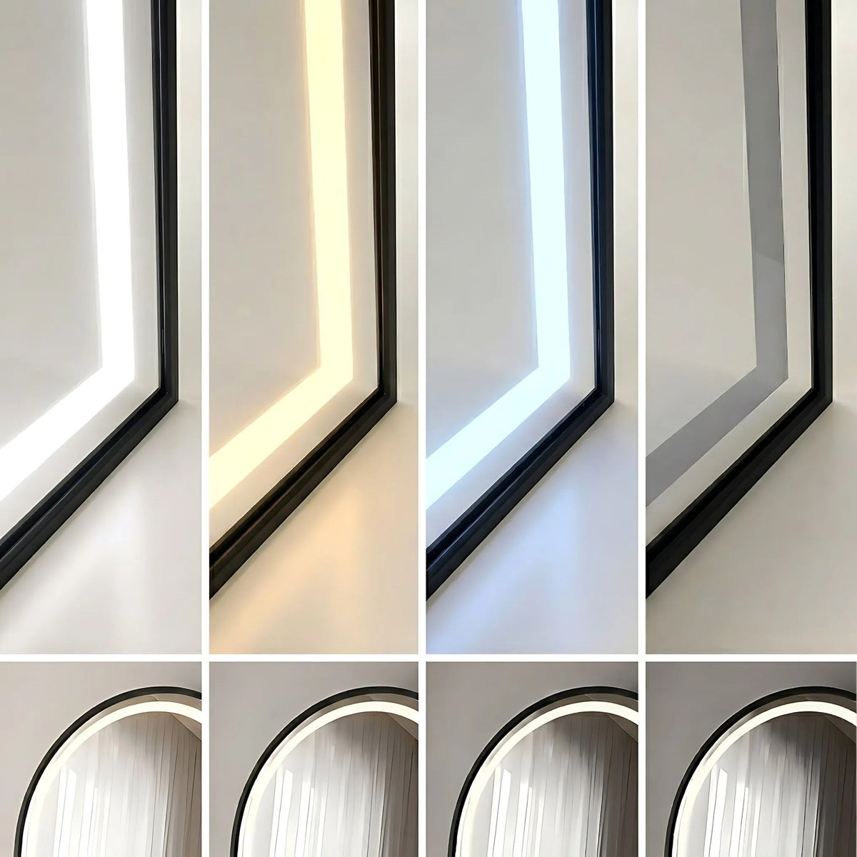 Spiegel LED Orbit 50x160cm Black 6