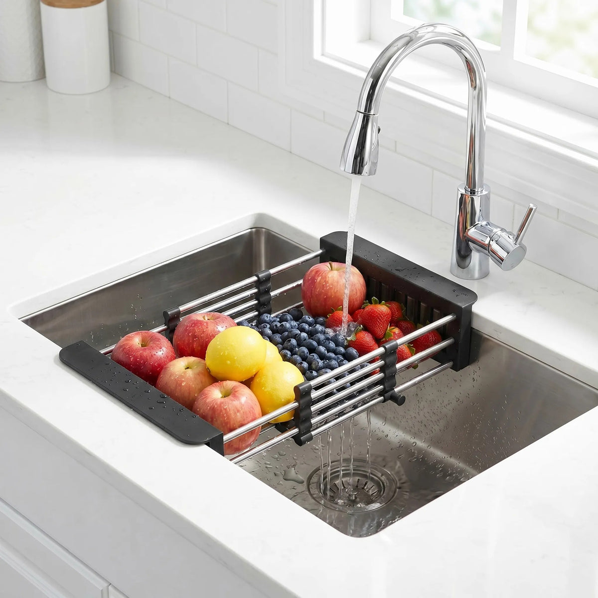 Teleskop-Abtropfständer Für Spüle REA P14487 Black 6