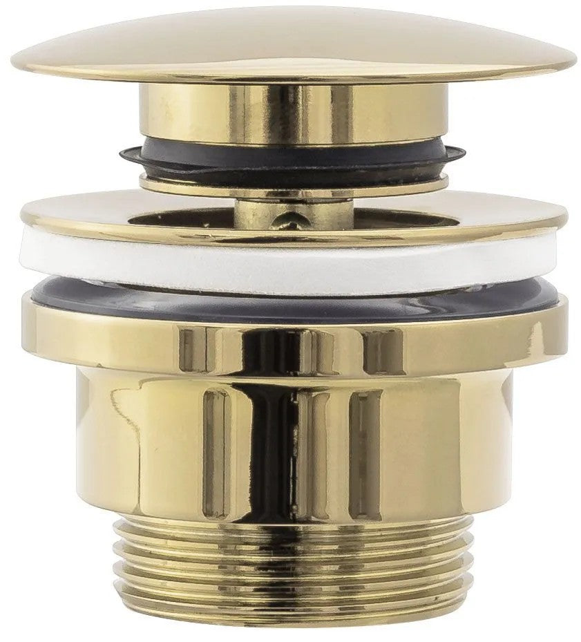 Set Aufsatzwaschbecken Sofia Marble Black + Waschbeckenarmatur Lungo Gold + Stöpsel Gold 6