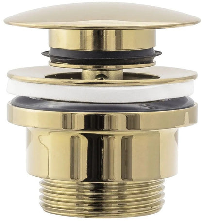 Set Aufsatzwaschbecken Sofia Marble Black + Waschbeckenarmatur Lungo Gold + Stöpsel Gold 6