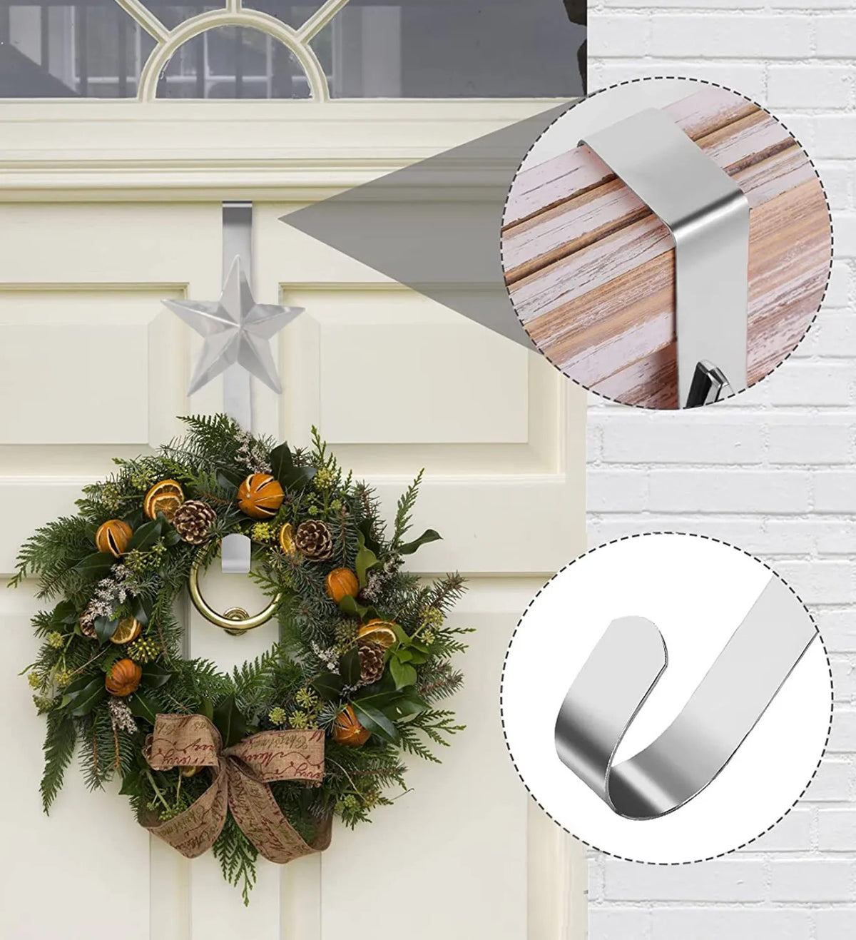 Weihnachts-Türhänger Stern 37cm 301079 6