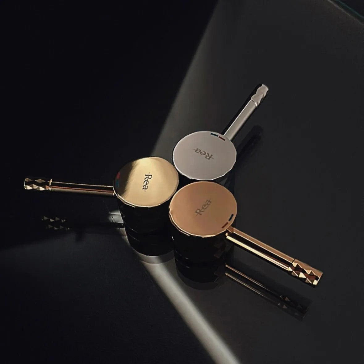 Unterputz Duschset Rea Lungo Diamond Brush Gold + BOX 6