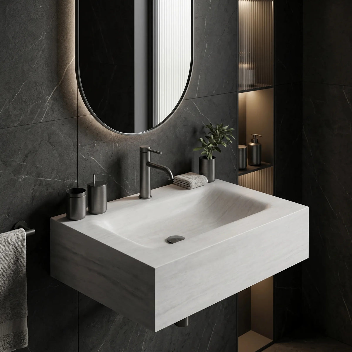 Wandwaschbecken REA Apollo Muralto Roma 70 6