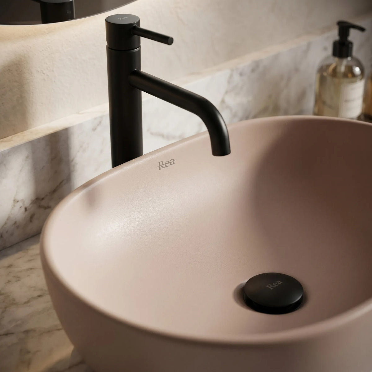 Aufsatzwaschbecken Rea Focus Taupe 6