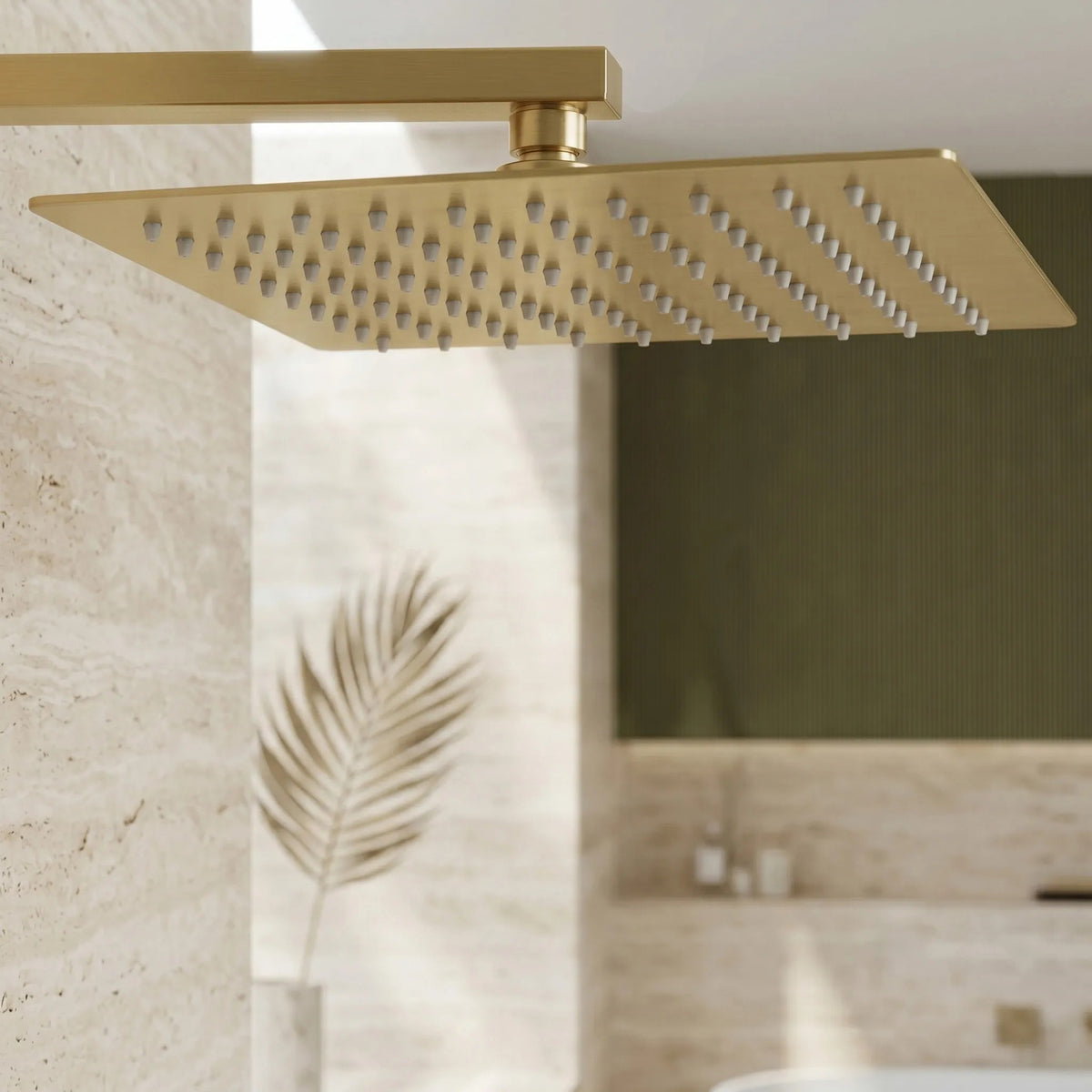 Quadratische Regendusche REA JS-P015BG 30cm Brush Gold 6