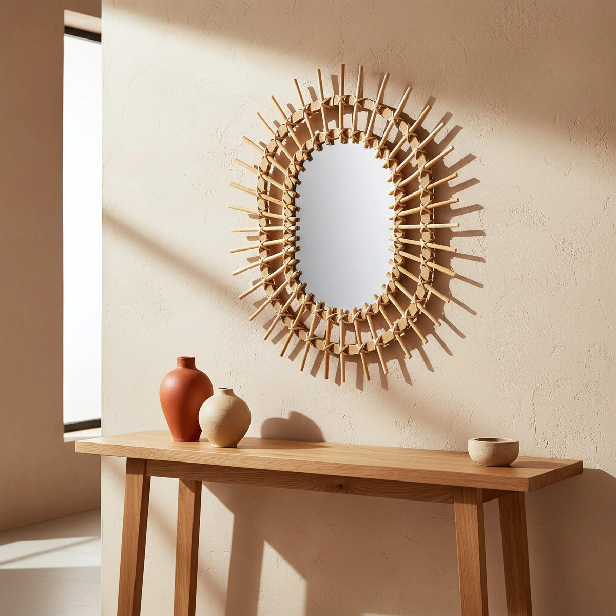 Boho-Wandspiegel 57CM QDJ5749 6