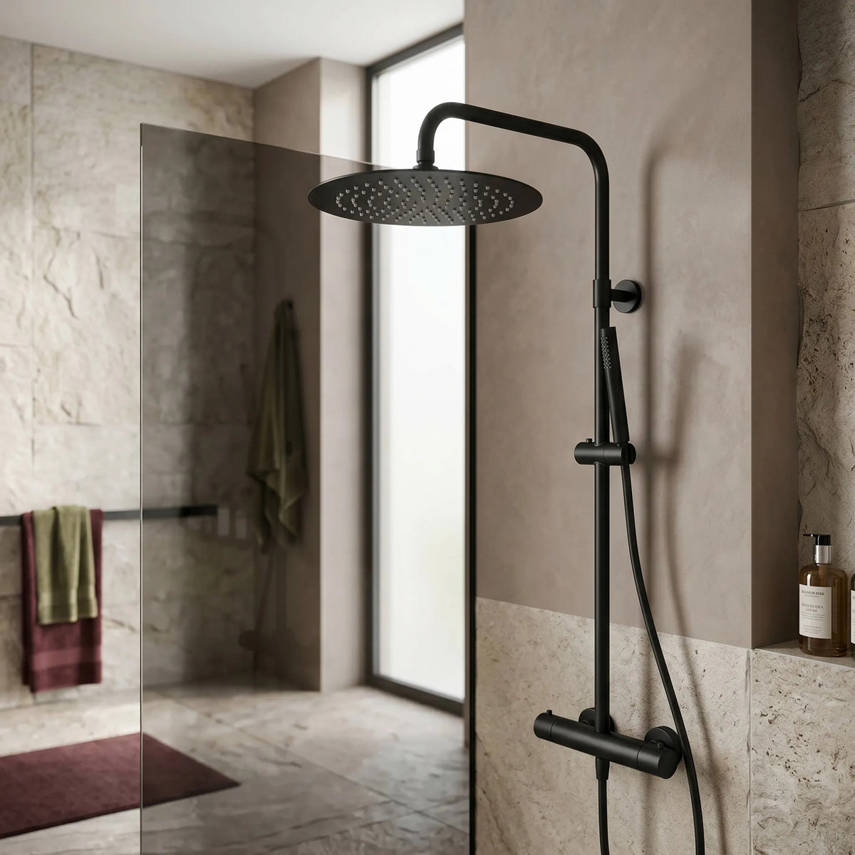 Runde Regendusche REA JS-P014B 30cm Black 6