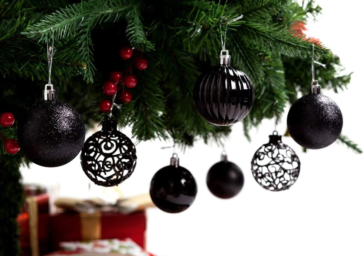 Christbaumkugeln 6 Stück BLACK SET6 KL-21X25 6