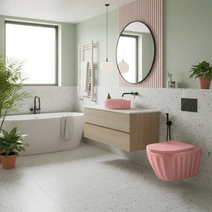 Aufsatzwaschbecken Rea DUO Sweet Pink Matt 6