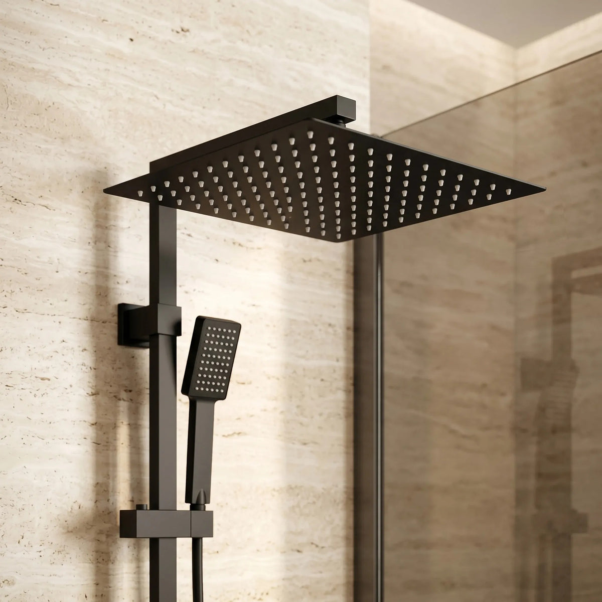 Quadratische Regendusche REA JS-P015B 30cm Black 6