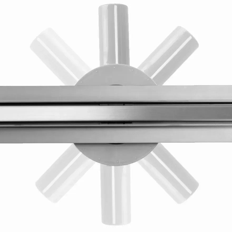 Duschrinne Rea Neo Slim Pro Nickel Brush INOX 90 6