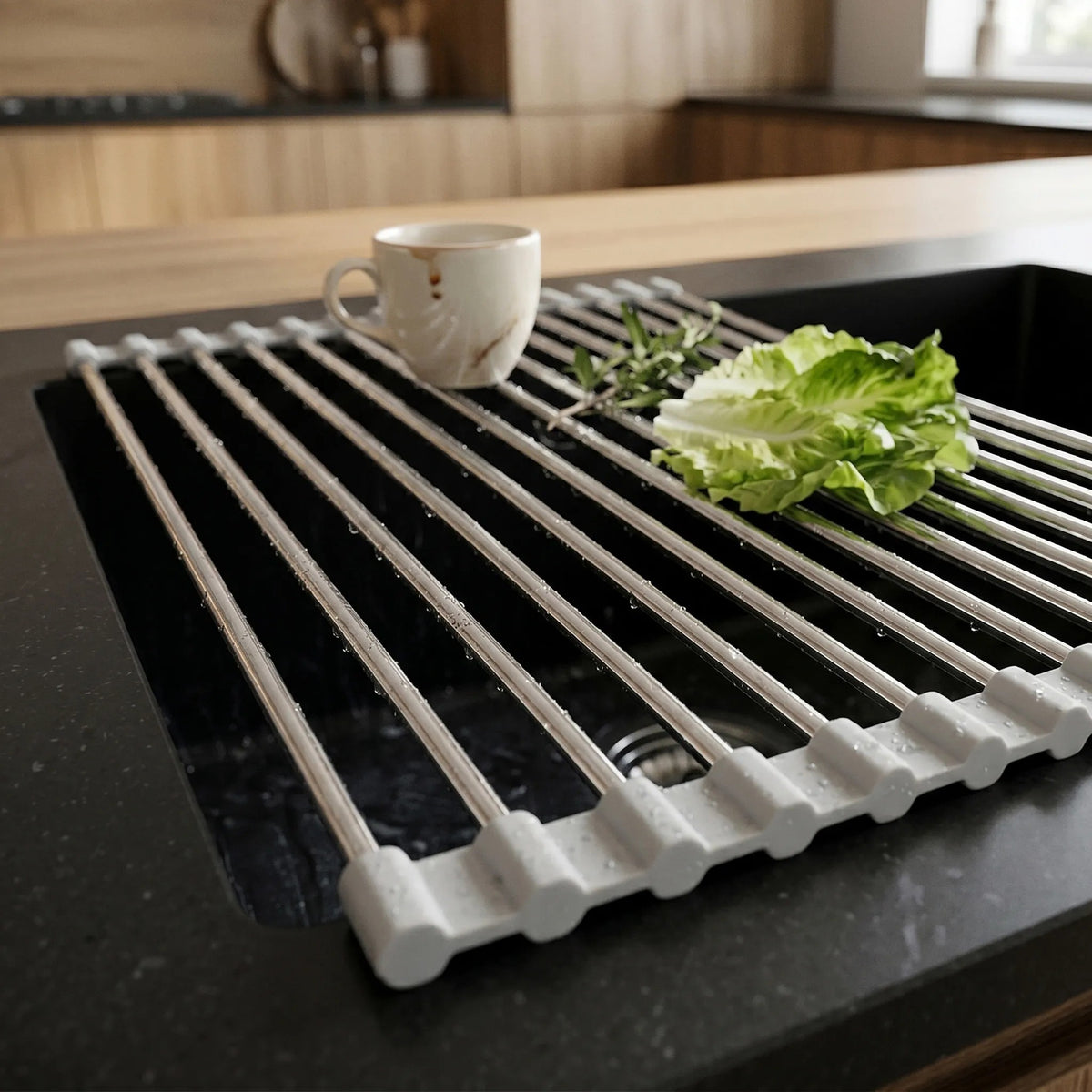 Rollbarer Abtropfständer Für Spüle REA P12298A Grey 6