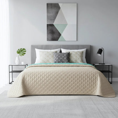 Tagesdecke Inez Beige-mint 200x220 6