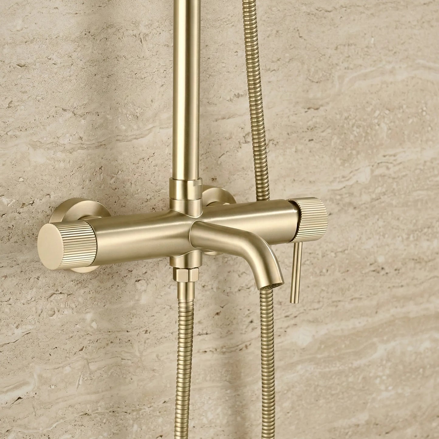 Duschgarnitur Rea Lungo Stripe Brush Gold  6