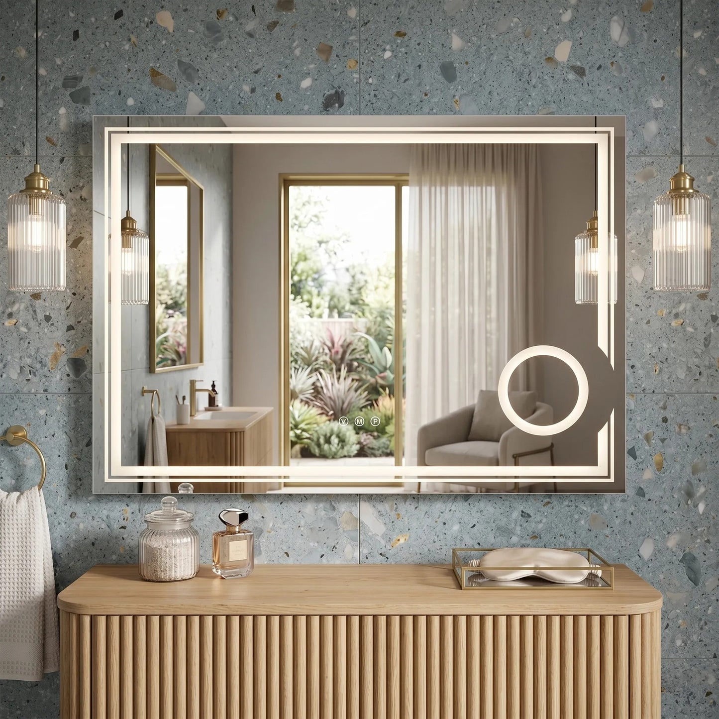 Spiegel LED 80x60cm HAVEN  6