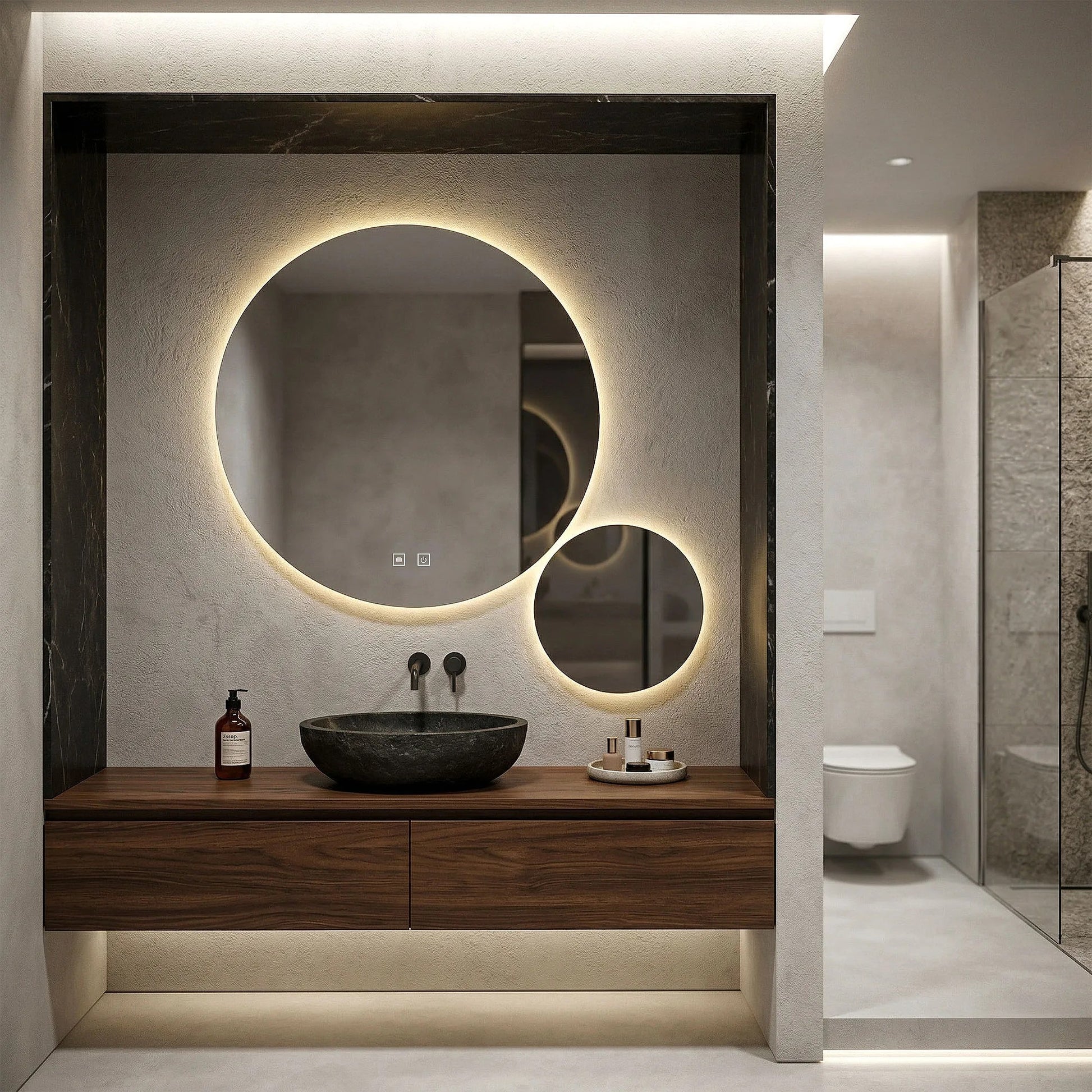 Spiegel LED R-9045 90cm + 45cm  6