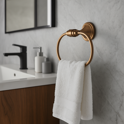 Badezimmerhaken Ring 16101 Aristo Gebürstetes Kupfer  2