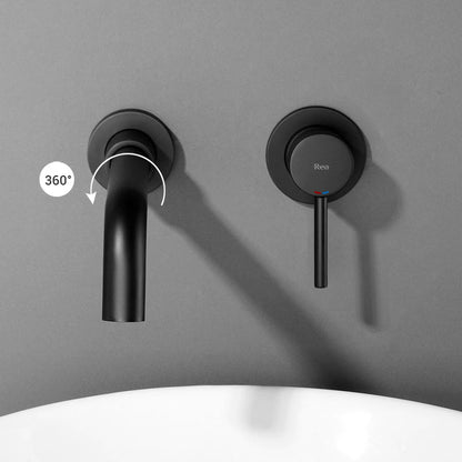 Unterputz Armatur Rea Lungo LONG black matt+Ibox  5