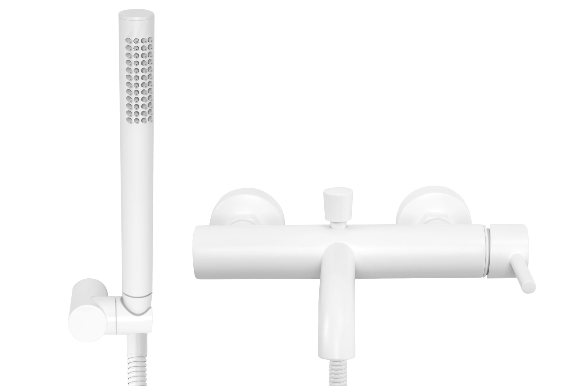 Wannenarmatur Rea Lungo White Matt  2