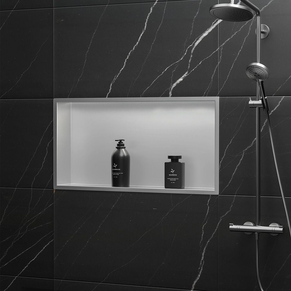 Bathroom Shelf 30x60 Steel Brush  9