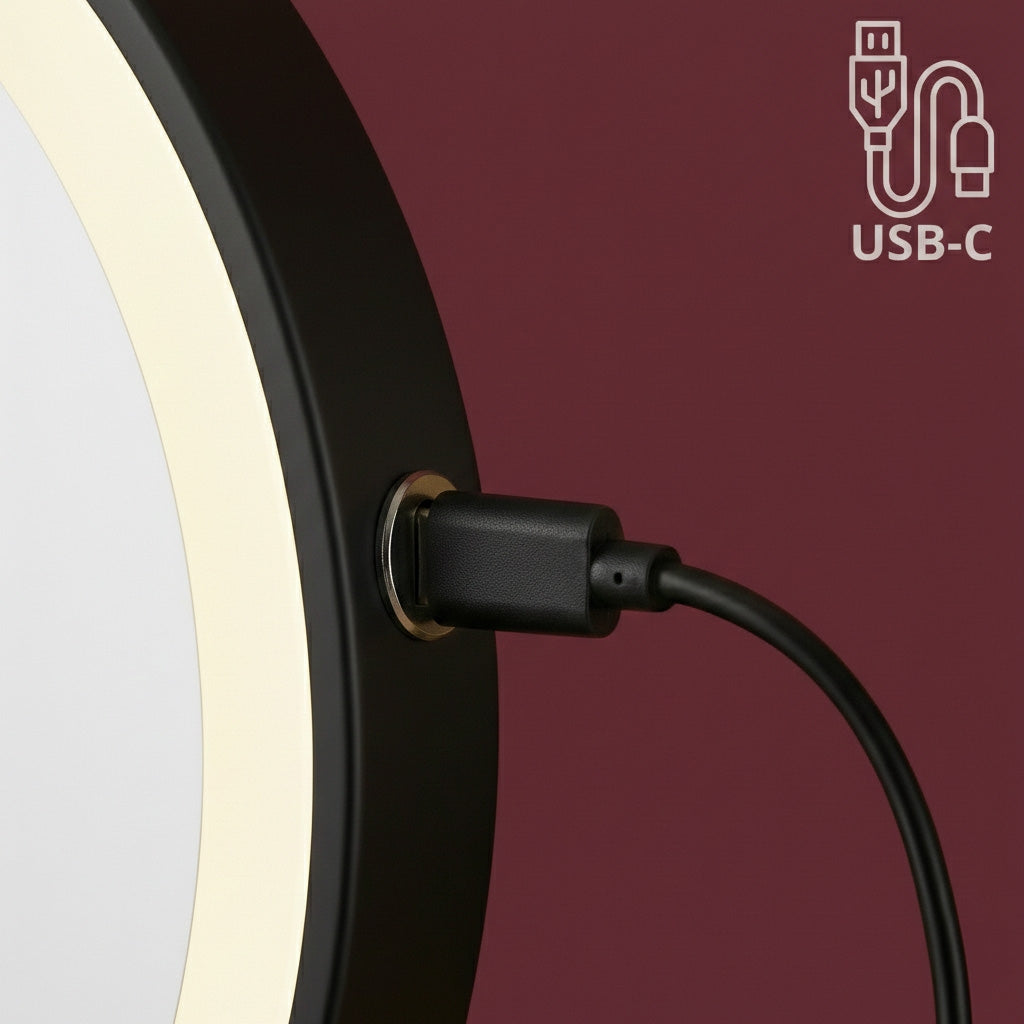Spiegel LED Glow Black  8