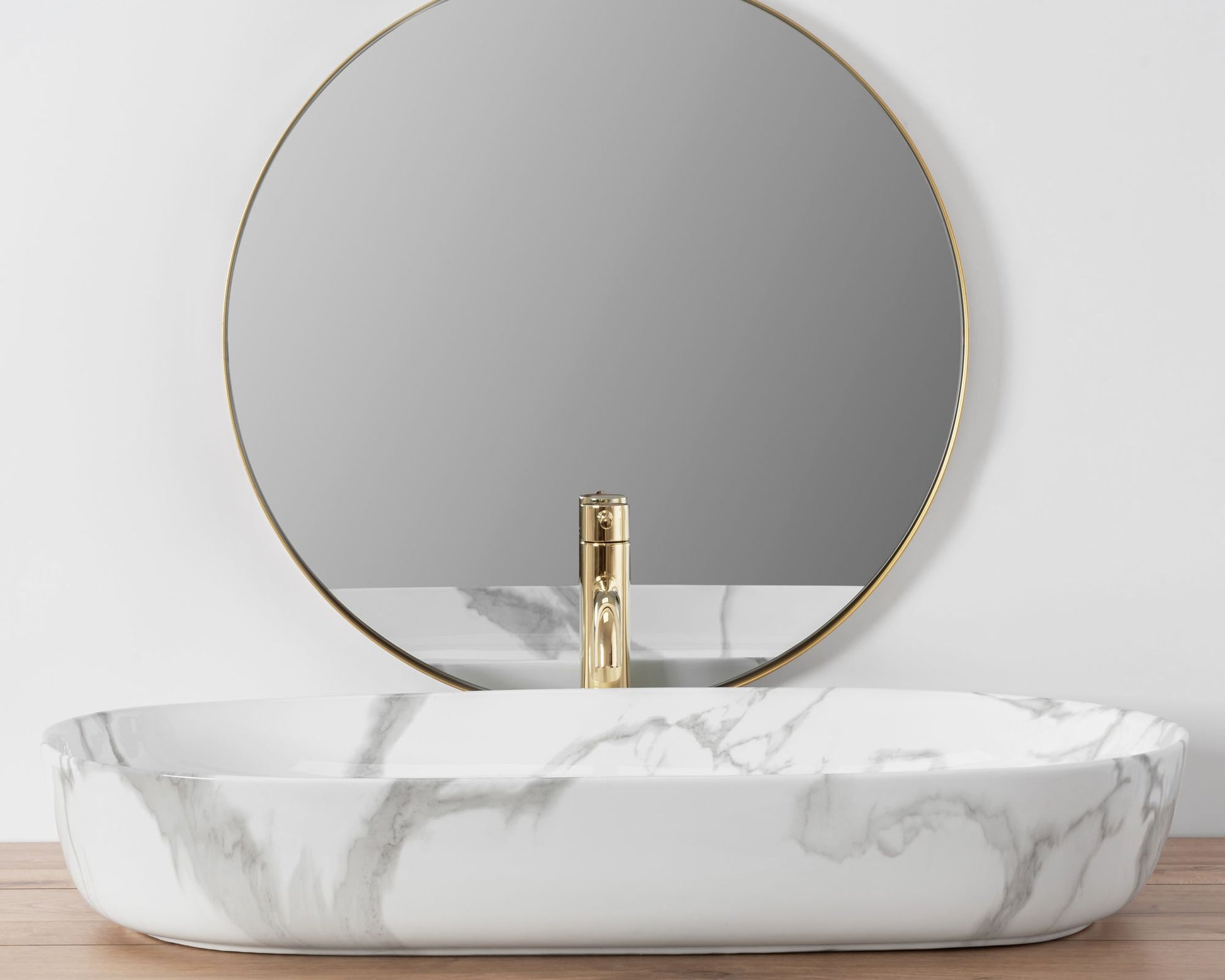 Aufsatzwaschbecken REA CLEO 81 Shiny Marmo 4
