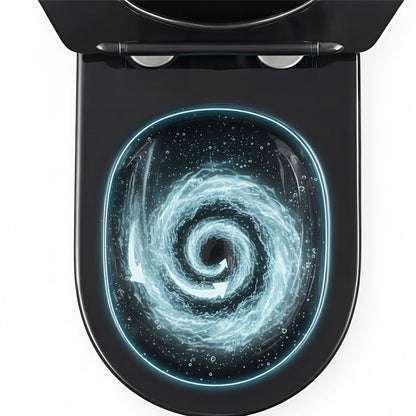 Wc Schüssel Randlos Rea Carlo Mini Tornado Black Brush Gold  7