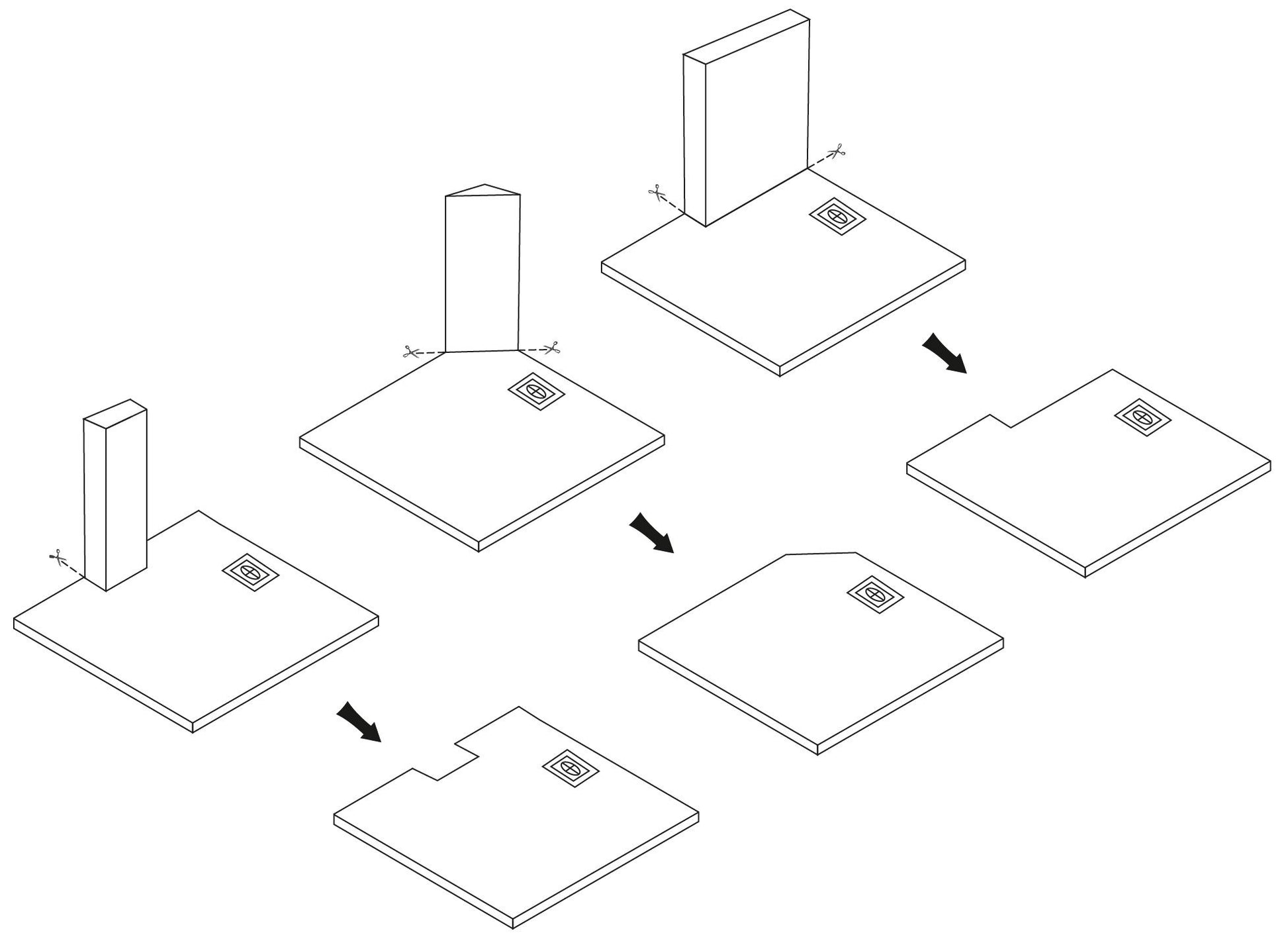 Duschtasse Bazalt White 90x90 7