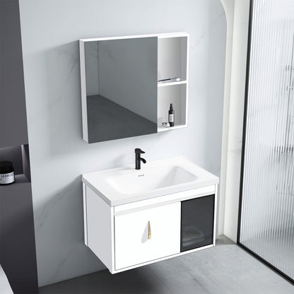 Badezimmermöbel-set Mit Waschbecken Paris 60cm White  2