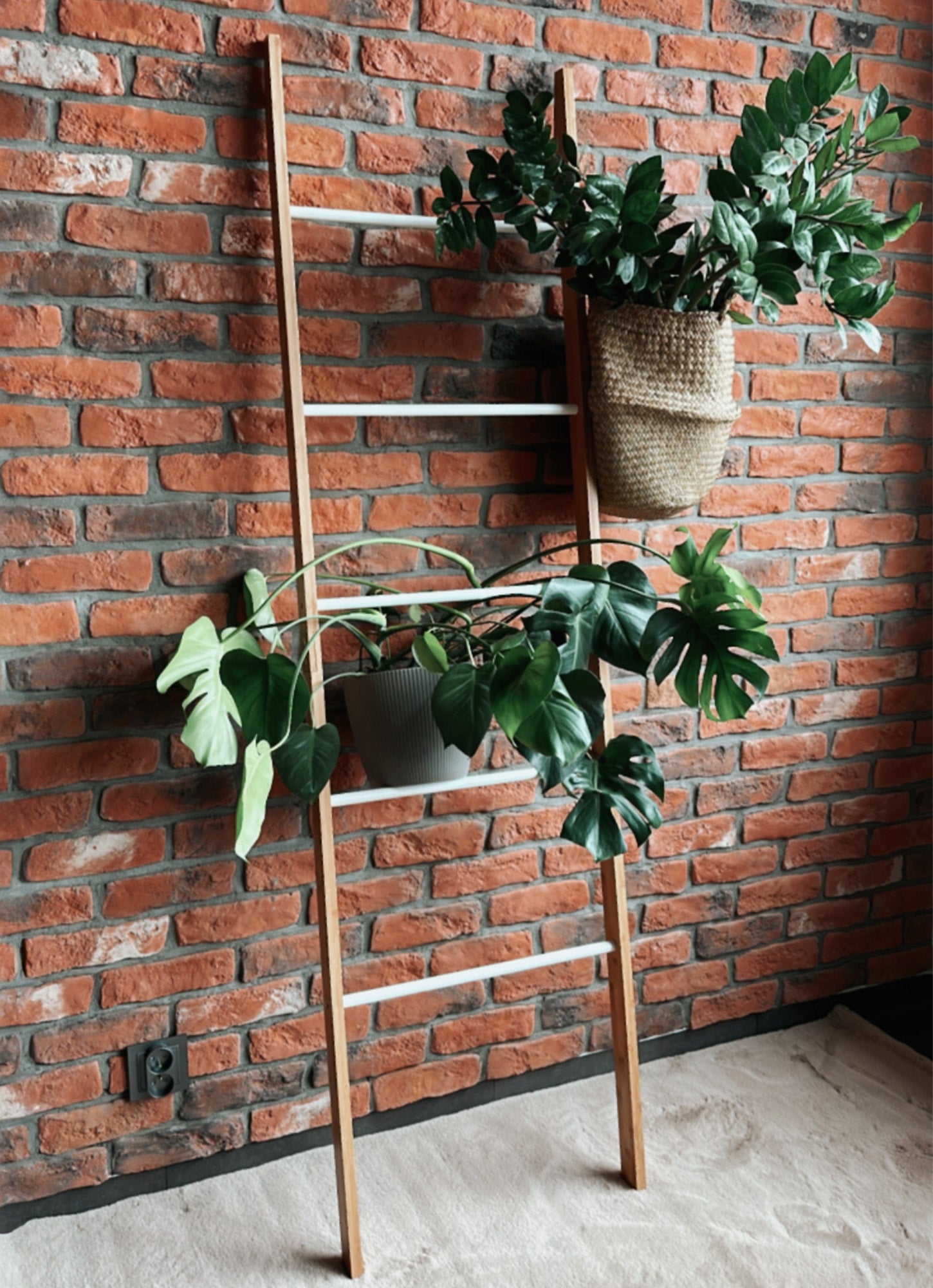 Bambus Leiterregal High 186 Cm  9