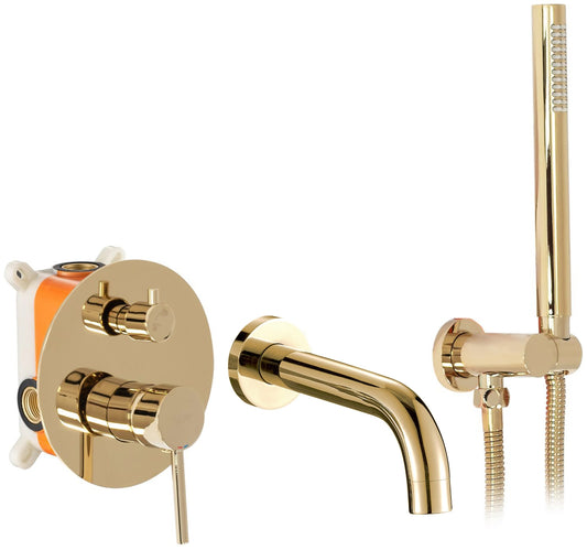 Unterputz Wannenarmatur Rea Lungo  Gold +IBOX  1