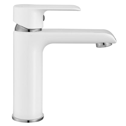 Waschbeckenarmatur REA Bloom White Chrom Low  2