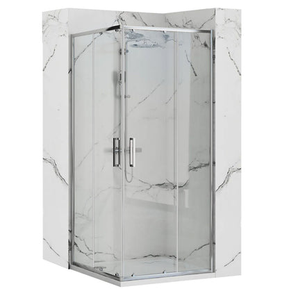 Duschkabine Rea Punto 80x80 mit Duschwanne Savoy 1