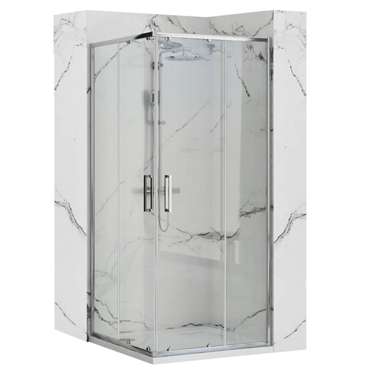 Duschkabine Rea Punto 80x80 mit Duschwanne Savoy 1