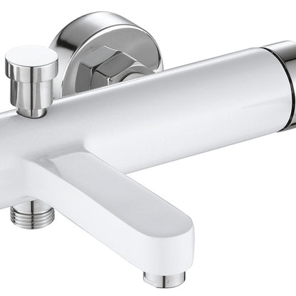 Wannenarmatur REA Polo White Chrom  2
