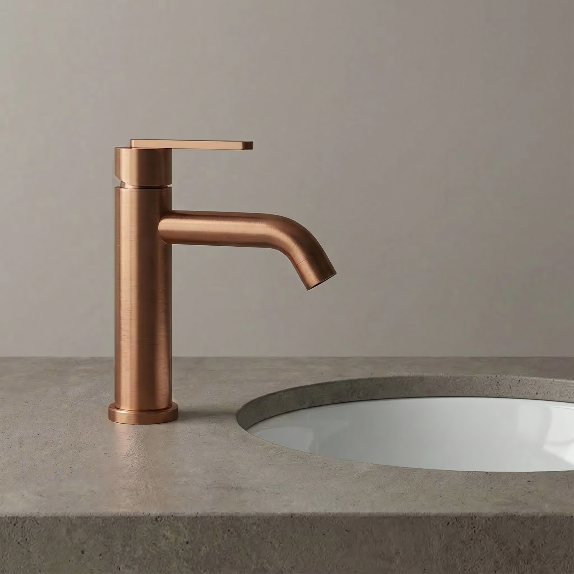 Waschbeckenarmatur Rea Ontario Brush Copper  2