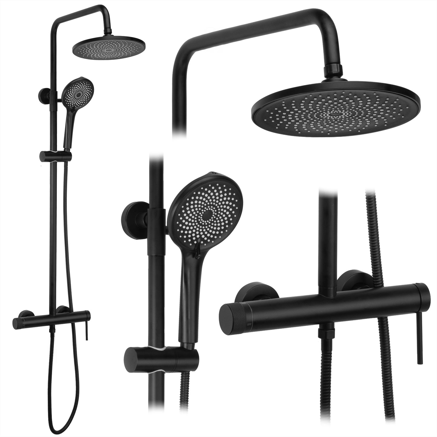 Duschgarnitur Rea Foss Clif Black  1