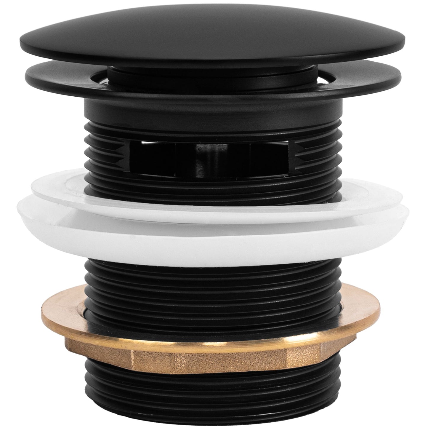 Wanne Stöpsel Klik-Klak Rea Black 6cm 3