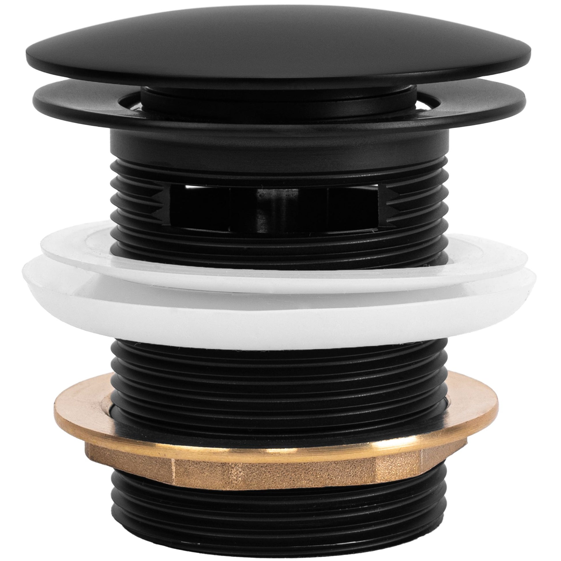 Wanne Stöpsel Klik-Klak Rea Black 6cm 3