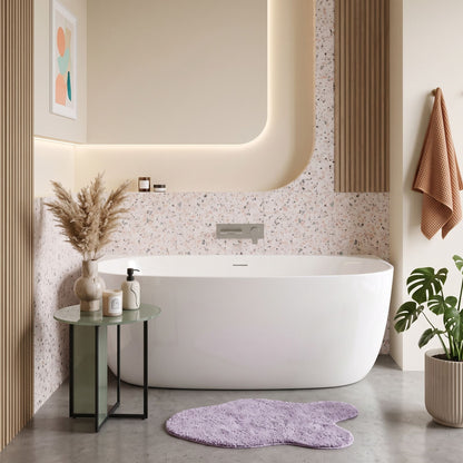 Acryl Wandmontage Badewanne Rea Eris 150cm Weiße Stöpselabdeckung 7