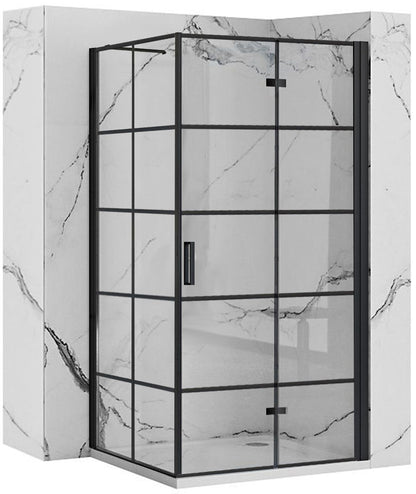 Duschkabine Rea Molier Black 90x90  1