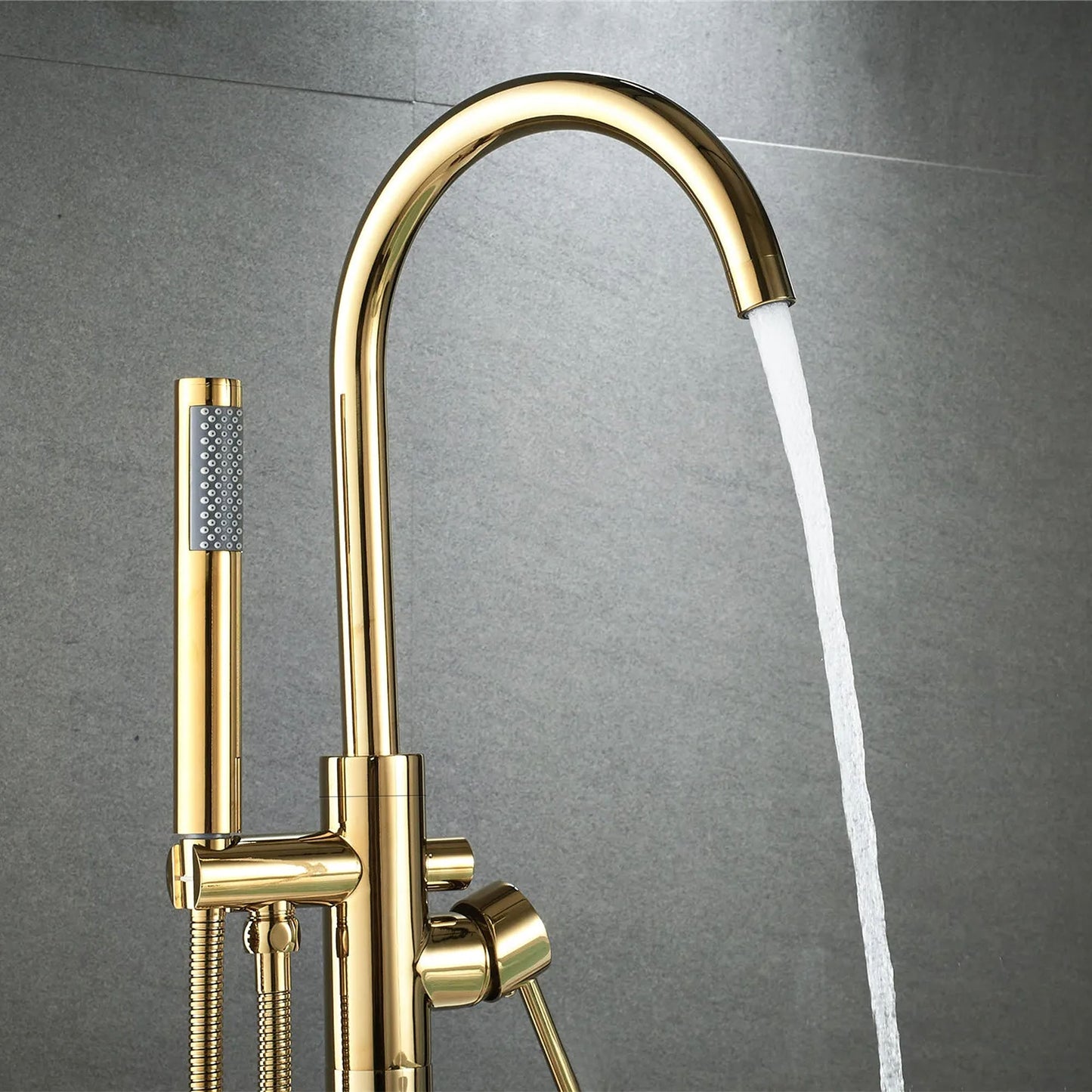Frei stehende Armatur Rea Lungo Gold  2