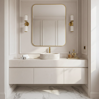Aufsatzwaschbecken Rea Margaret Beige  6