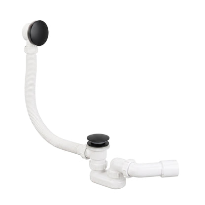 Badewannensiphon Rea Mit Klick-Klack-Ablaufventil Black 2