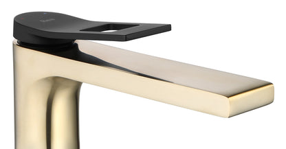 Waschbeckenarmatur REA Soul Gold mat black High  2
