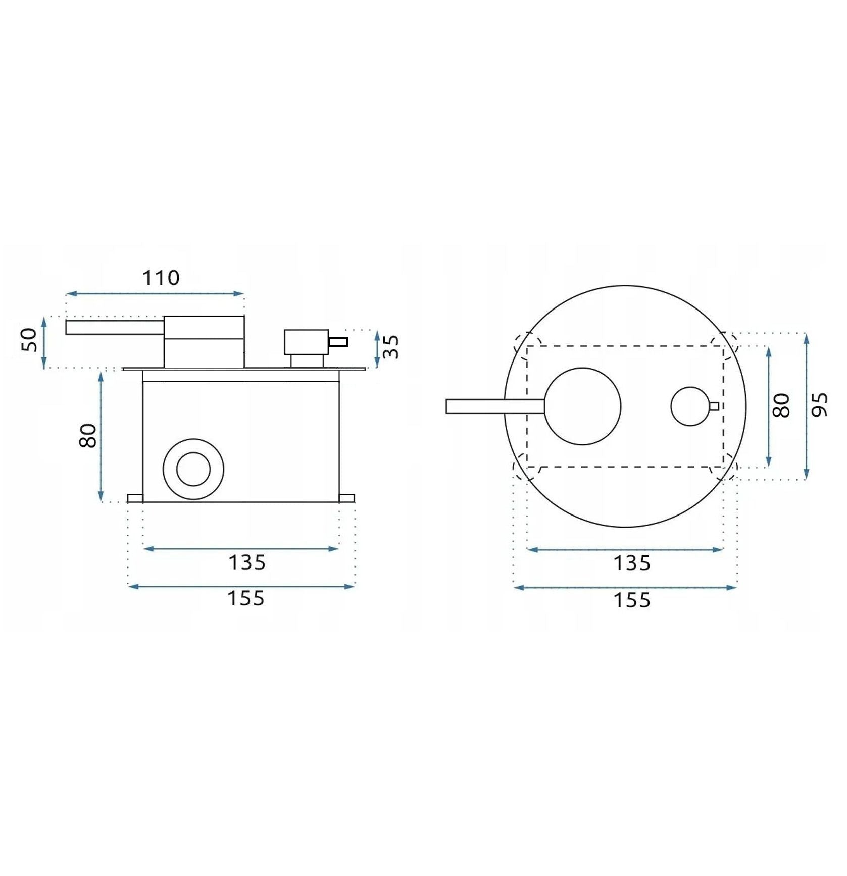 Unterputz Duschset Rea Foss Clif Nickel Brush + Box  5