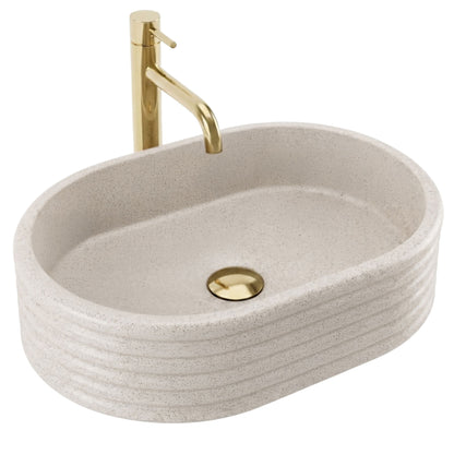Aufsatzwaschbecken Rea Nicoletta Beige  2