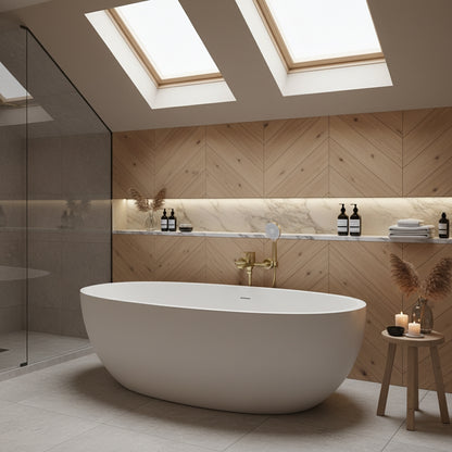 Wannenarmatur Rea Drop Brush Gold  2