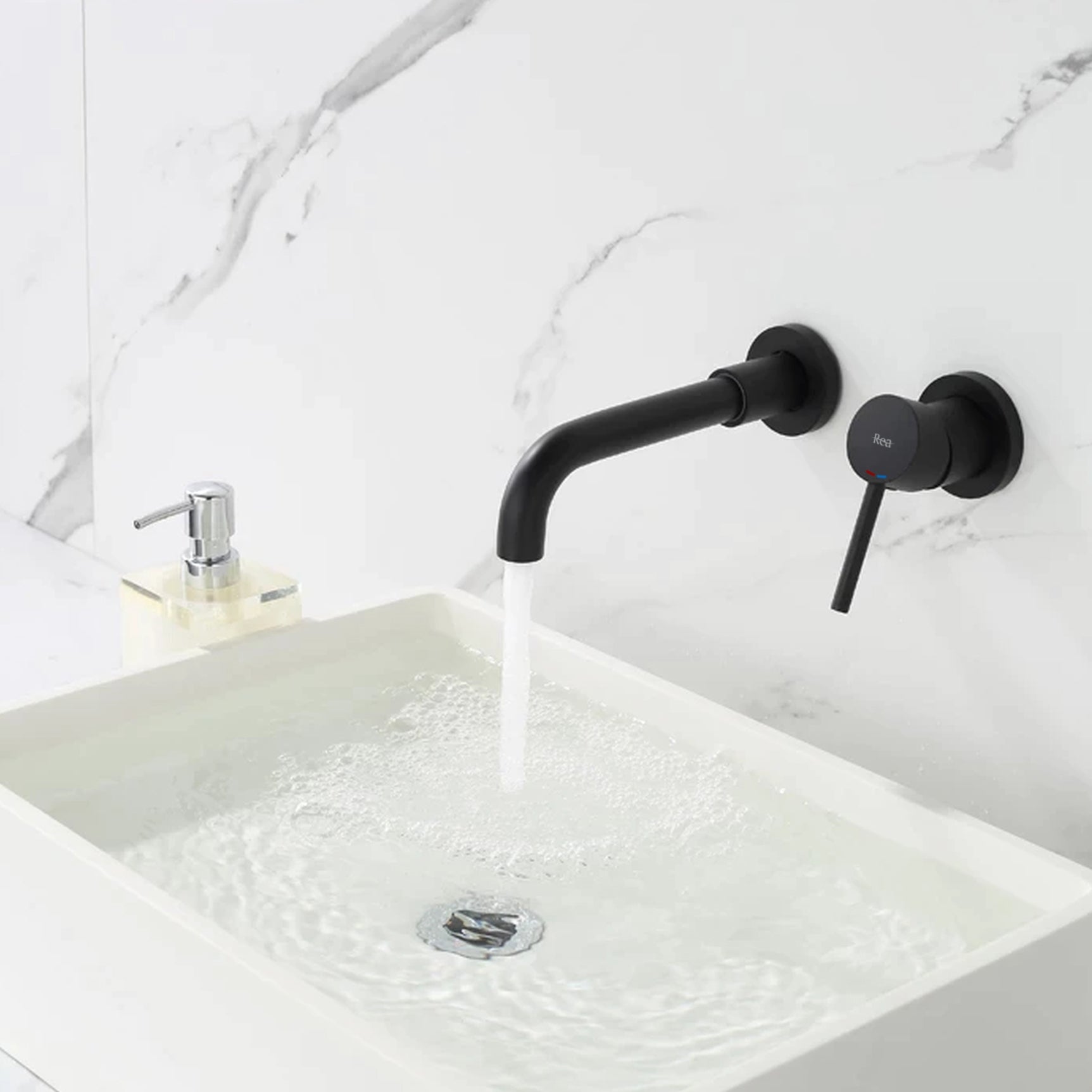 Unterputz Armatur Rea Lungo LONG black matt+Ibox  8